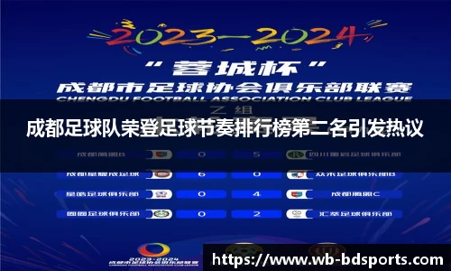 成都足球队荣登足球节奏排行榜第二名引发热议